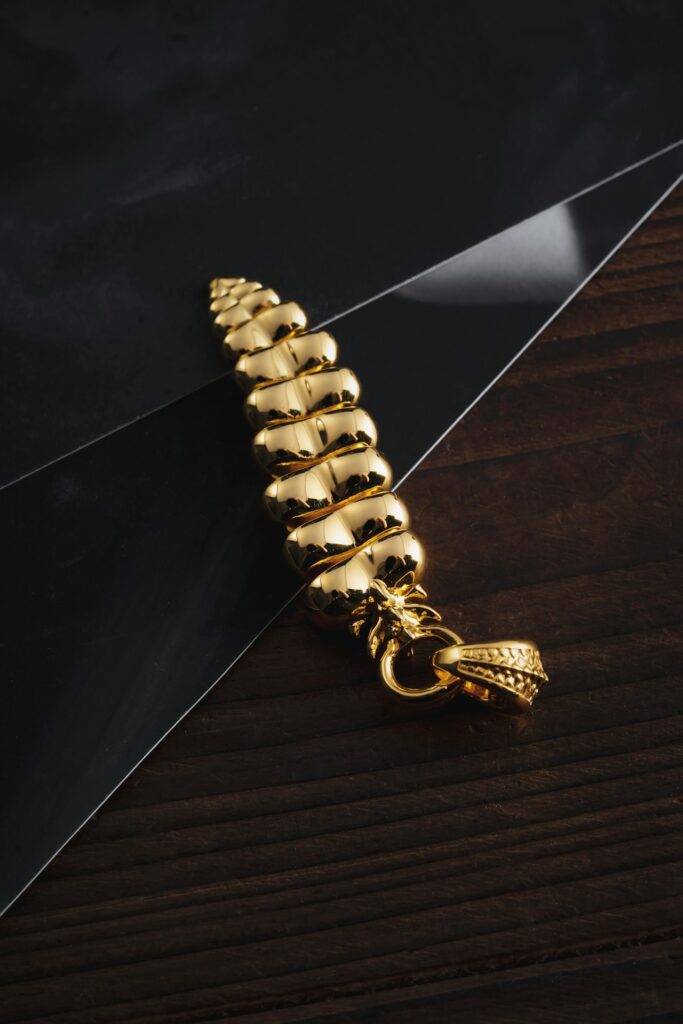 Charm Bracelet with Gold Links